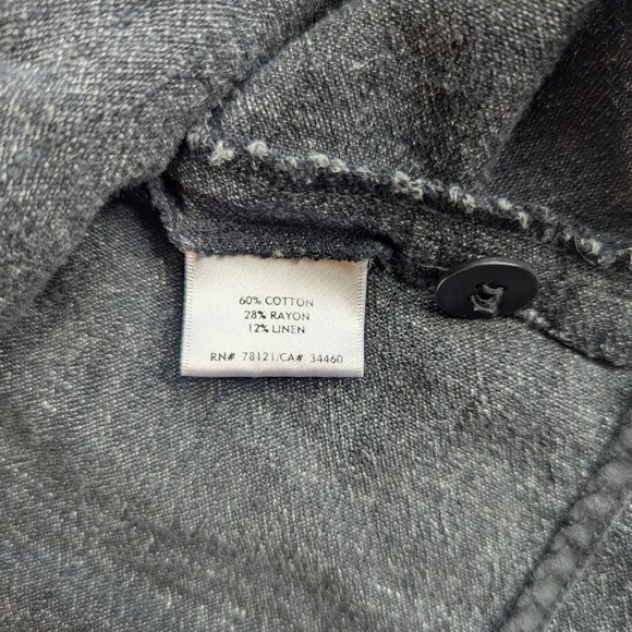 Eileen Fisher Linen Blend Grey Blazer Jacket Petite | MP - Picture 7 of 7